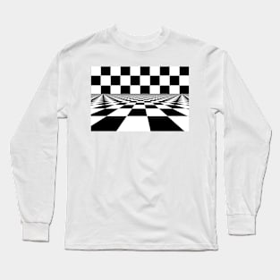 Checkered Pattern Long Sleeve T-Shirt